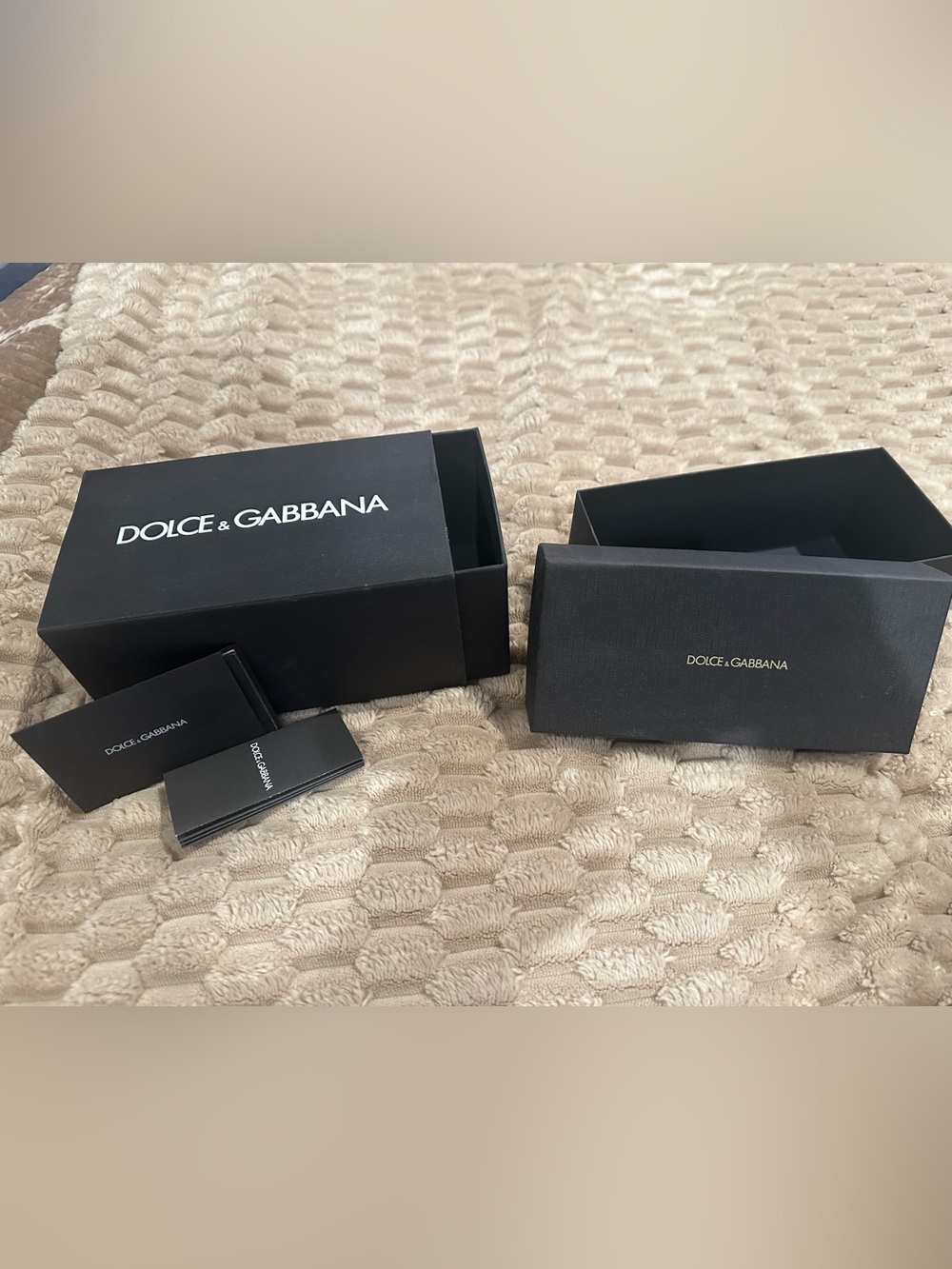 Dolce & Gabbana Black and Gold Glasses Gift Box Set